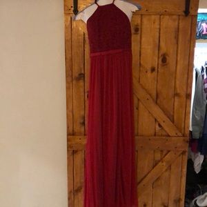 Open back lace Bridesmaid dress